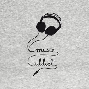 headphone music addict T-Shirt